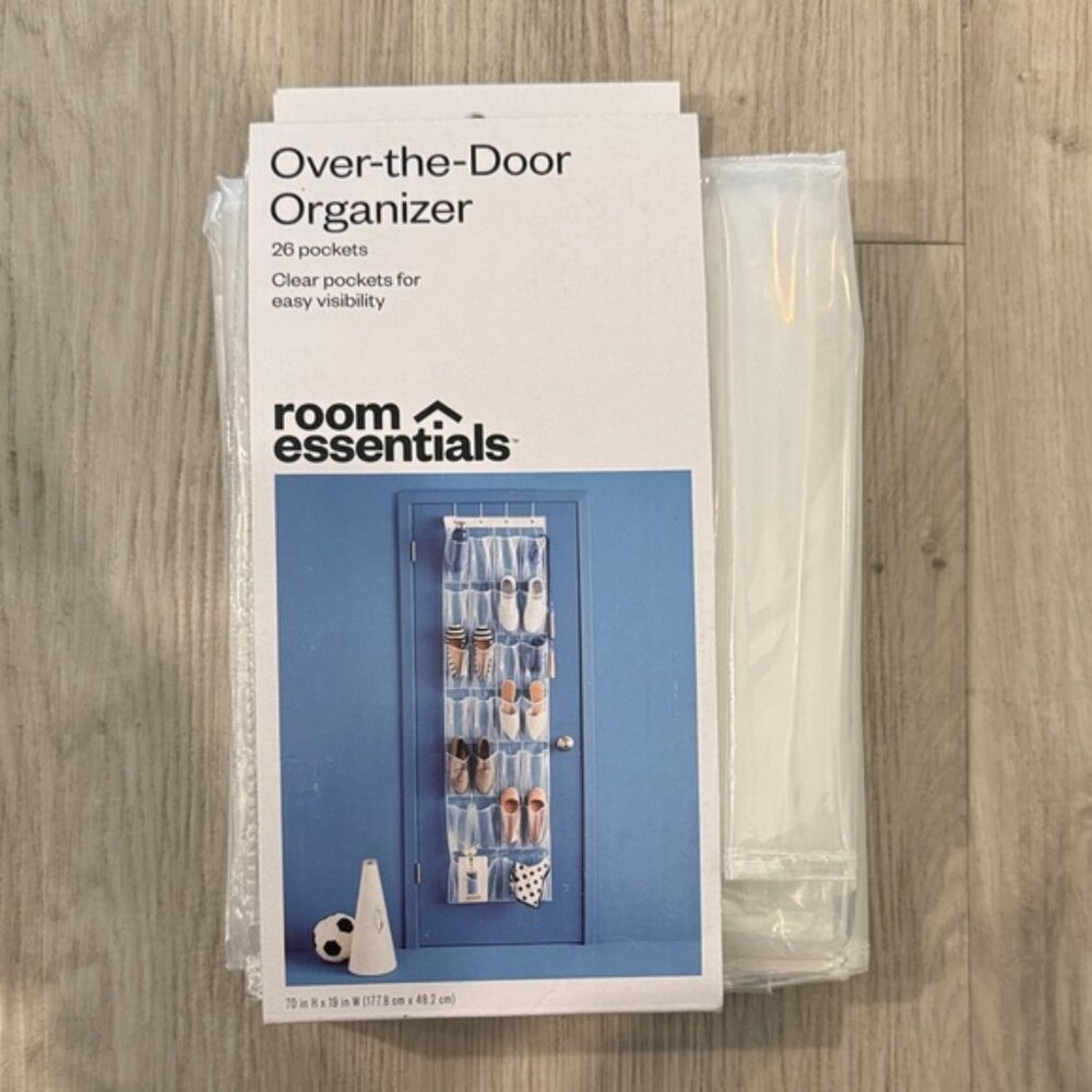 Room Essentials Clear Over-the-Door Organizer